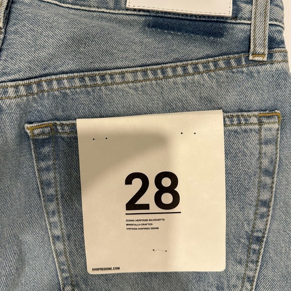 NWT Re/Done Denim 90s Comfy Short - Picture 8 of 9